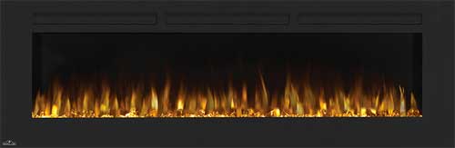 72-Inch Napoleon Allure Wall Electric Fireplace with Crystal Ember Bed