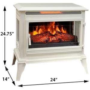Comfort Smart Electric Fireplace Stove Dimensions