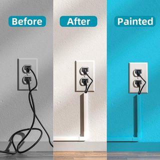 Paintable Cord Hider Kit to Hide Electric Fireplace Cables