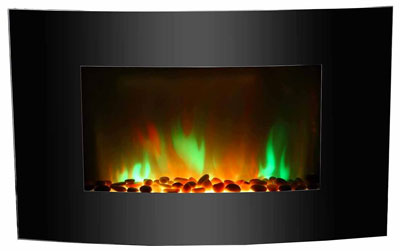  Electric LED Fireplace with Multi-Color Flames