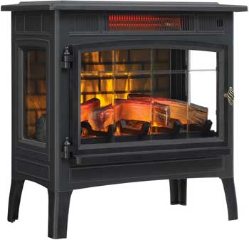 Duraflame 3D Electric Stove - Portable Infrared Fireplace Heats Up to 1,000 Square Heat and Costs Under $200