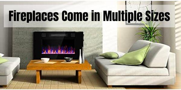 Electric Wall Mount Fireplaces Come in Multiple Sizes