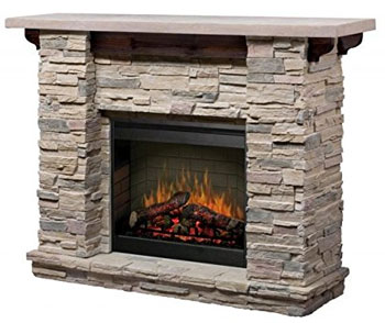 Featherston Stacked Stone Electric Fireplace