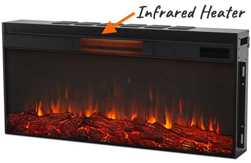 Electric Fireplace Infrared Heater can Heat up to 1,000 Square Feet