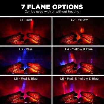 7 Flame Colors for Fireplace