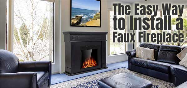 The Easy Way to Install a Freestanding Electric Fireplace with Black Mantel