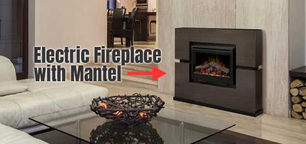 Electric Fireplace with Modern Surround - and How to Install it Yourself