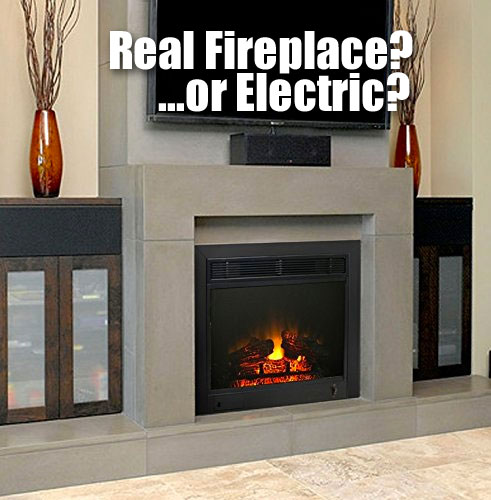 Paramount Electric Fireplace Insert Looks Like a Real Built-in Fireplace