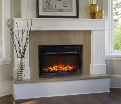 Paramount Electric Fireplace Insert in Living Room