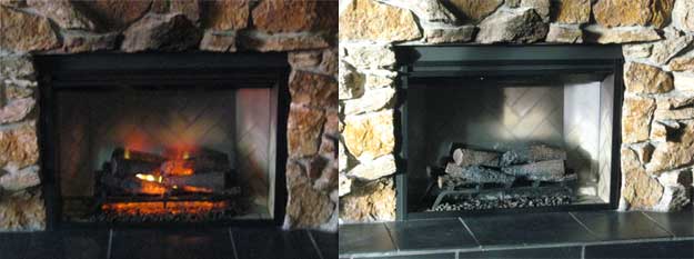 Dimplex Revillusion Electric Fireplace Insert - With Flames and Without