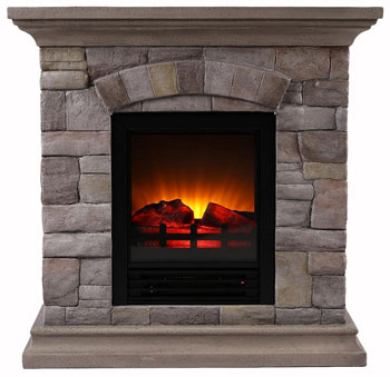 Small Stone Electric Firepace