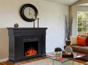 Traditional Looking Electric Fireplace with Freestanding Mantel